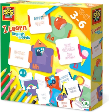 SES set voor het leren van Engels met kleurboek