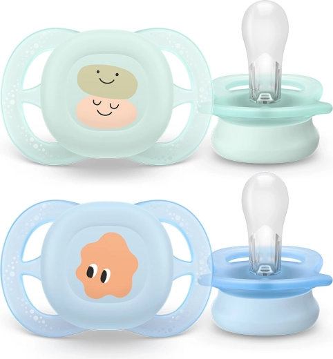Fopspenen Philips AVENT ultrastart met afbeelding 0–2 maanden, 2 stuks
