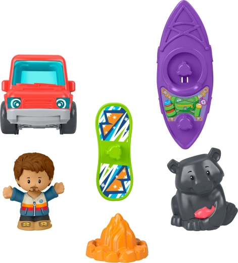 Figuurtjes en kampeeraccessoires