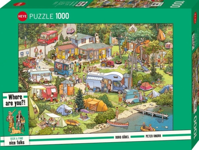 Heye puzzel Seek & Find: Camping, 1000 stukjes