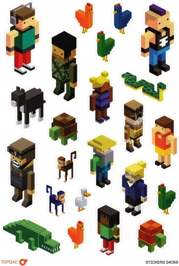 PixelArt-stickers Topgal