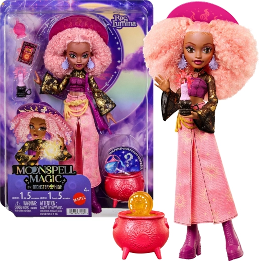 Monster High Moonspell Magic pop Rae Lumina 26 cm met accessoires