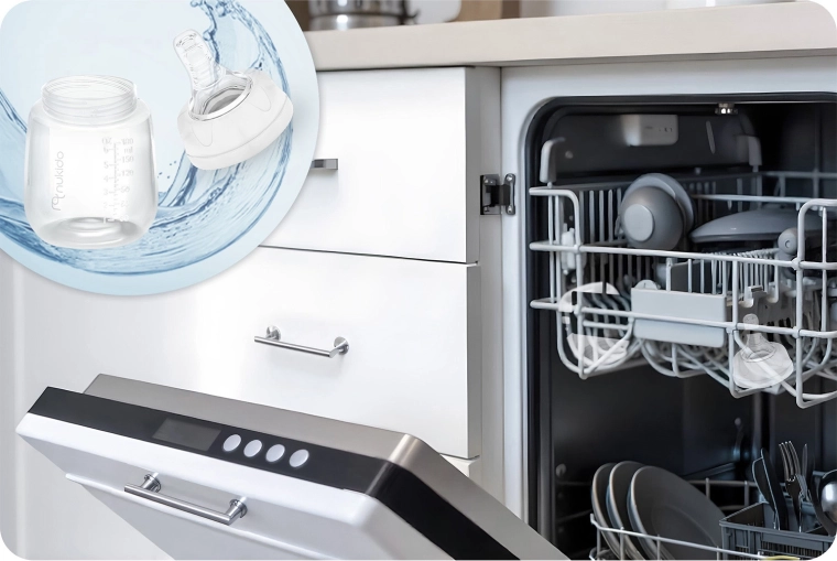 Eenvoudig schoon te maken en vaatwasmachinebestendig