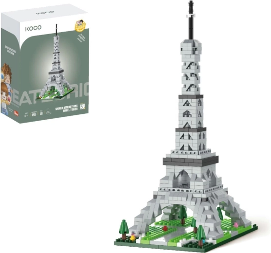 Mini bouwset KOCO Eiffeltoren, 538 onderdelen