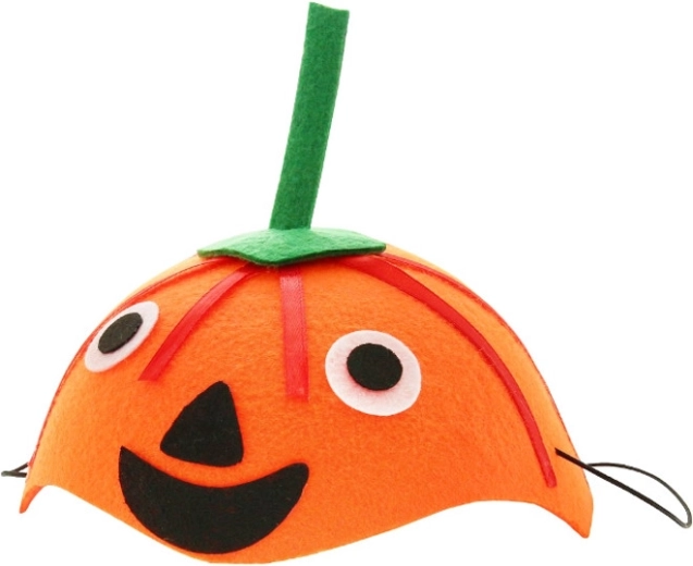 Halloweenhoed in de vorm van een pompoen