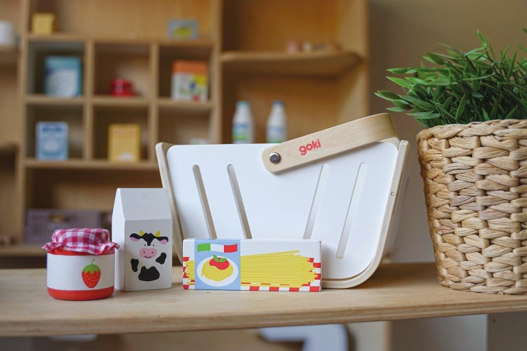 Goki winkelmandje MiniShopper met portemonnee