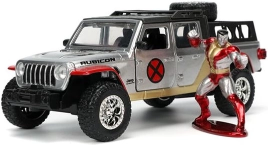 JADA Marvel X-Men Jeep Gladiator Rubicon 2020 1:32 set met Colossus-figuur