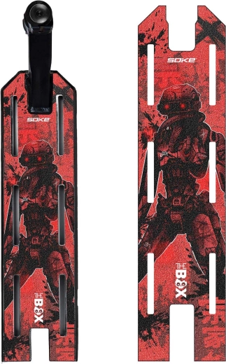 Soke griptape voor freestyle step Red Cyber 52 × 13 cm