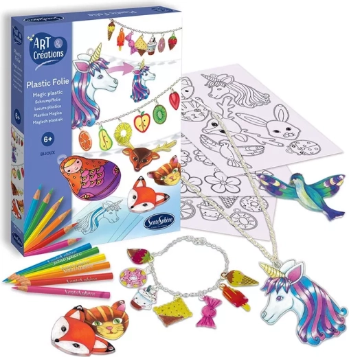 SentoSphere magische folie eenhoorns – creatieve sieradenset