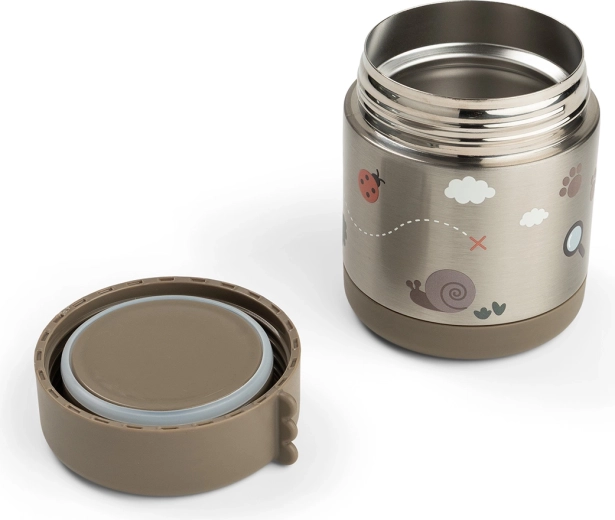 Done by Deer thermos voedselpot Tiny trails zandkleur 300 ml