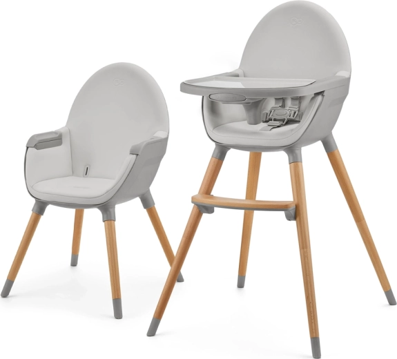 Kinderkraft eetstoel 2-in-1 Fini 2 grijs