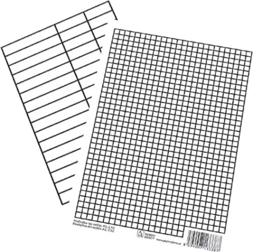Schrijfhulp voor schrift A5 – lijnen en ruitjes - 1 stuk