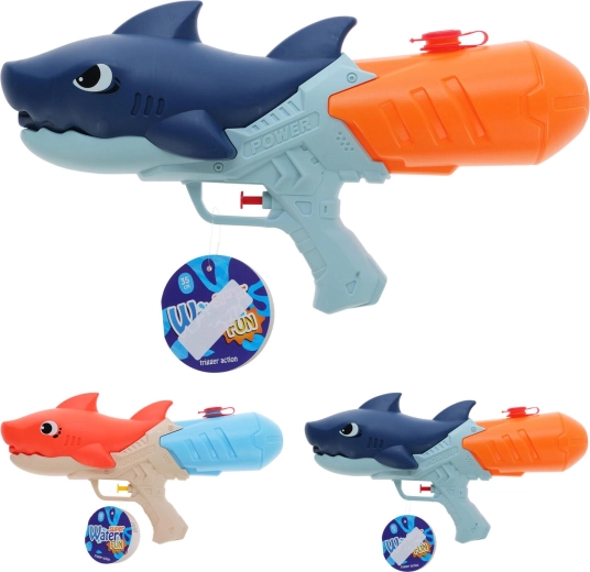 Kinder waterpistool haai 35 cm (mix van 2 soorten)