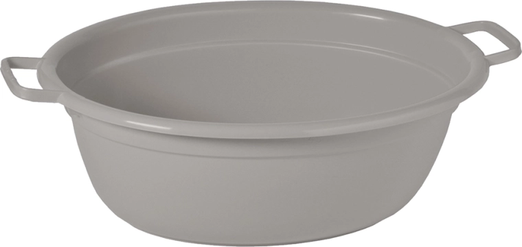 Alva ovale wasbak 55 cm 25 l stadsgrijs