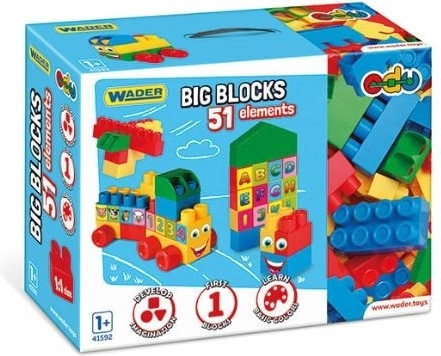 Bouwset Grote Blokken 51 Stuks