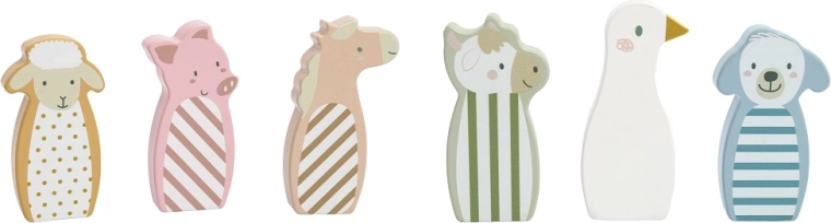 Schattige boerderij in pastelkleuren