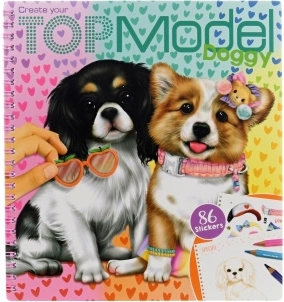 Modestudio voor hondjes – creatief stickerboek