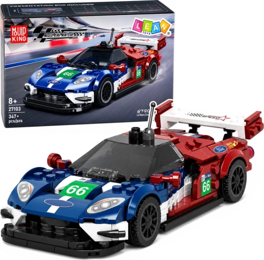 Constructieset race-sportwagen GT2016 met vitrinekast (347 onderdelen)