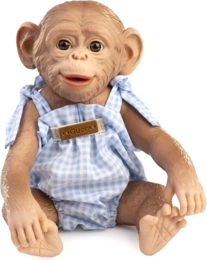 Guca realistische apenbaby met volledig vinyl lichaam 25 cm