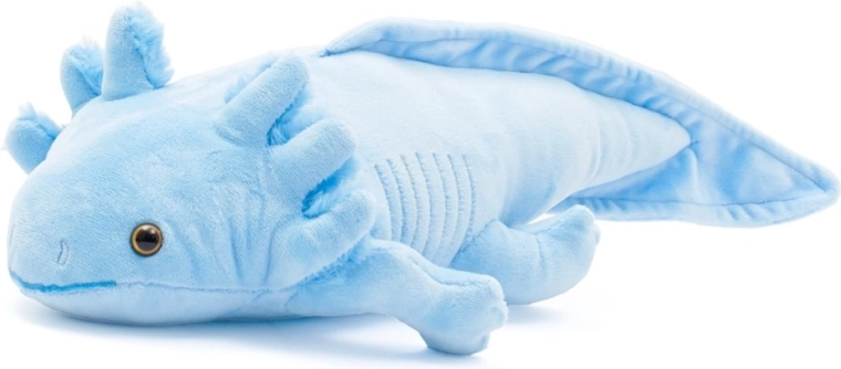 Pluche axolotl Baby Mix 45 cm blauw