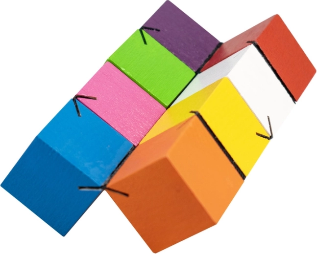 Kleurrijke houten uitvoering