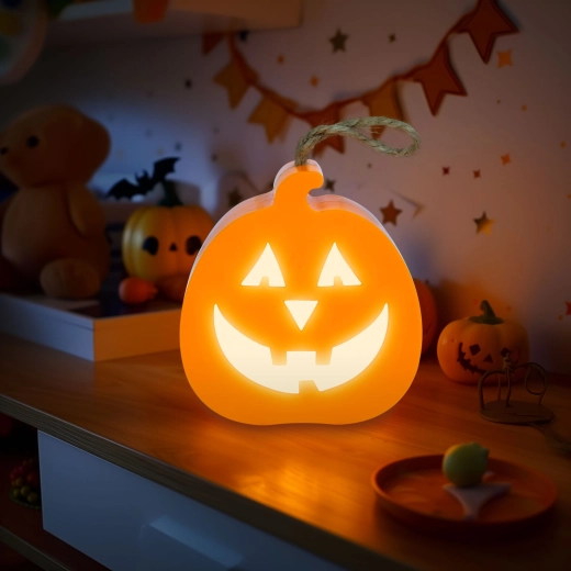 Halloween LED-decoratie in de vorm van een pompoen met RGB-verlichting