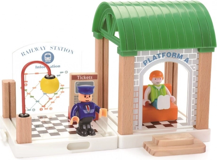 Station voor realistisch spelen met treinen