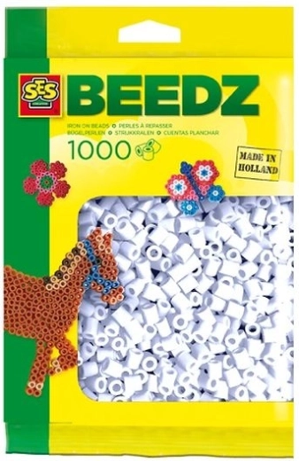 SES Creative strijkkralen wit 1000 stuks