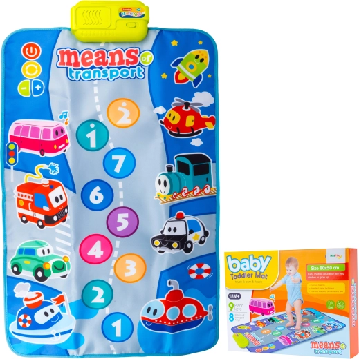 Interactieve vloerspeelmat – voertuigen