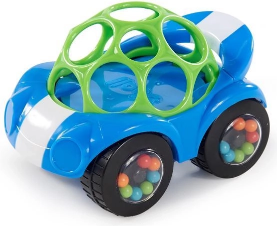 Oball rammelend autootje Rattle & Roll blauw 3m+