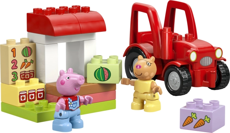 Tractor en marktkraam voor kleine boeren