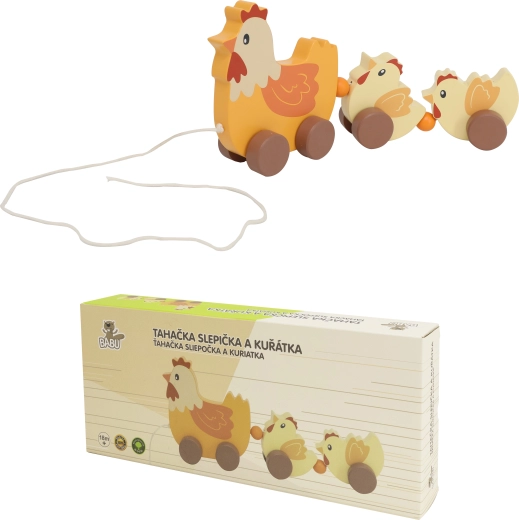 Trekhennetje met kuikentjes BABU