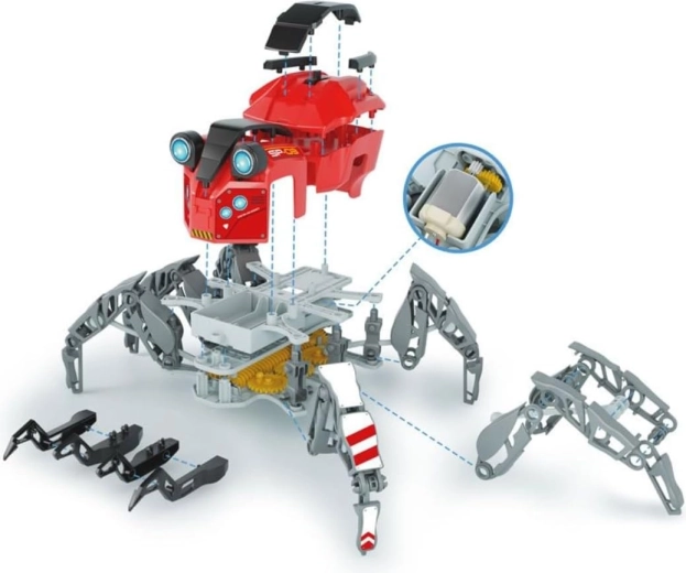 Bouw een robot met meer dan 100 onderdelen