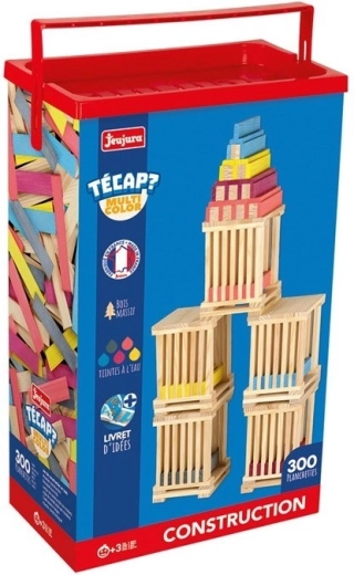 Jeujura houten bouwset Técap multicolor 300 delen