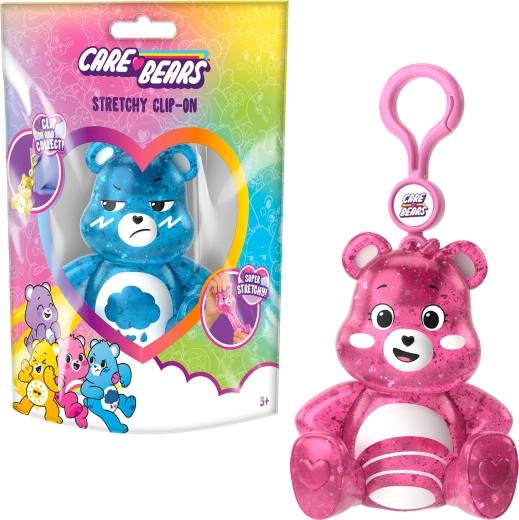 Care Bears knijp-hanger met clip - willekeurige variant - 1 stuk