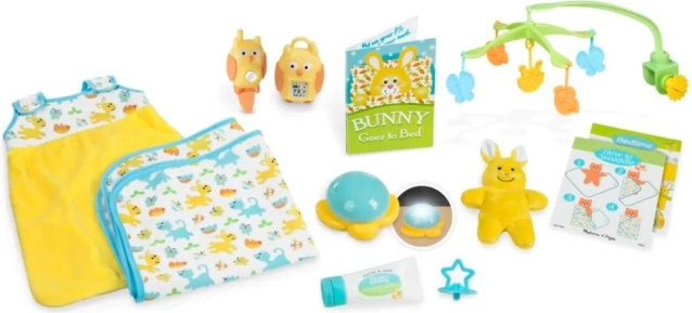 Set voor het in slaap wiegen van poppen en knuffels