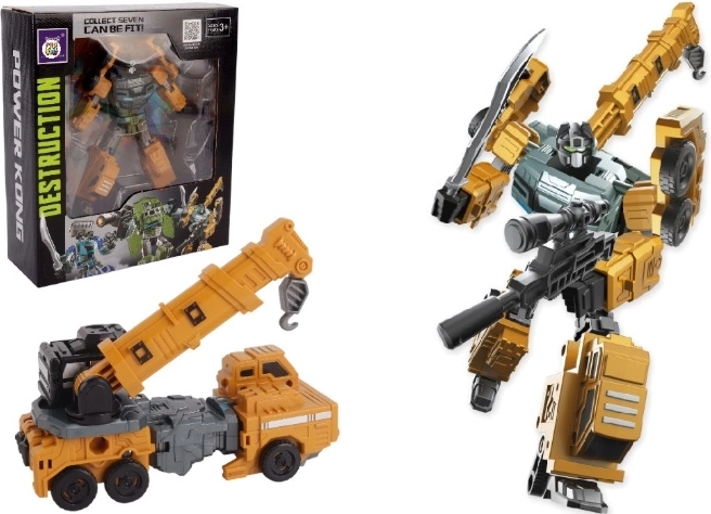 Pro Kids Robot Destruction gele hijskraan