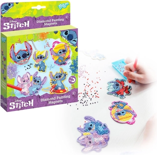 Stitch diamant schilderen – magneetjes voor kinderen