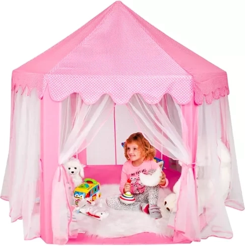 Kruzzel roze kinder speeltent paleis
