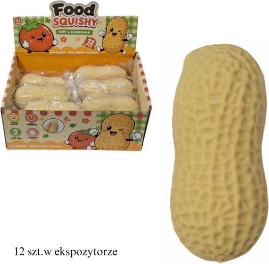 Antistress knijpnoot (pinda) - 1 stuk