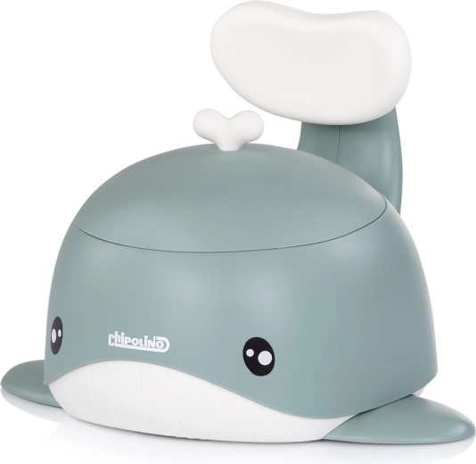 Chipolino kinderpotje met rugleuning Whale groen