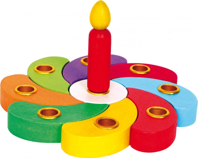 Houten verjaardagsbloem small foot