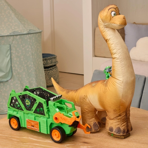 Gigantische dinosaurus die vanzelf opblaast