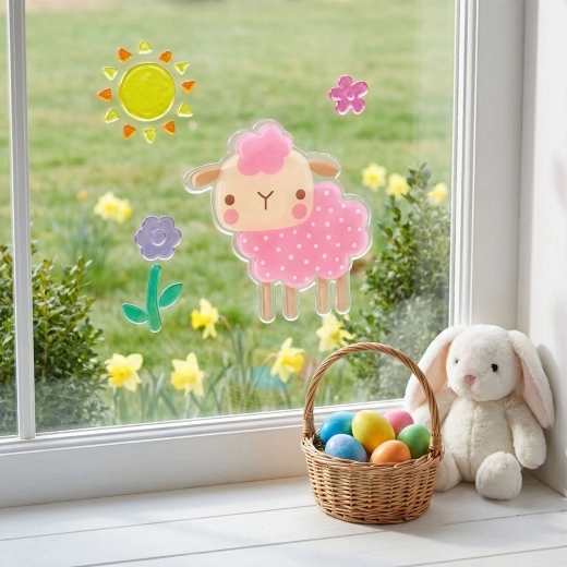 Gelraamdecoratie voor Pasen 19 × 19 cm – 1 stuk