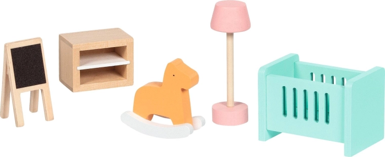 Houten poppenhuismeubels Copenhagen voor de woonkamer - 6 stuks