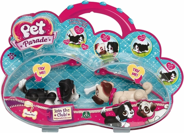 Pet Parade – set van twee interactieve hondjes zonder batterijen