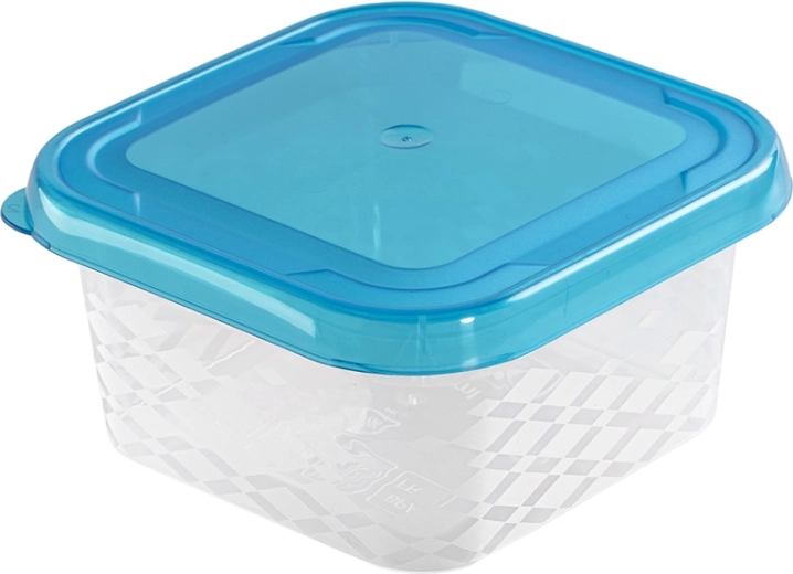 Blue Box vierkante voedseldoos 0,25 l blauw