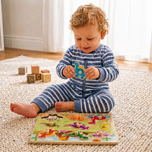 Montessori vormen plaatsen stap voor stap