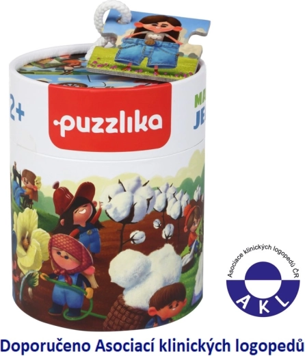 Puzzlika Baby verhaallijnpuzzel Jeans maken, 15 stukjes