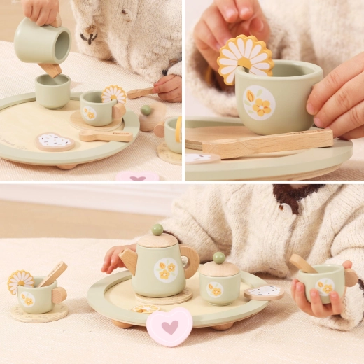 Rond dienblad voor eenvoudig serveren